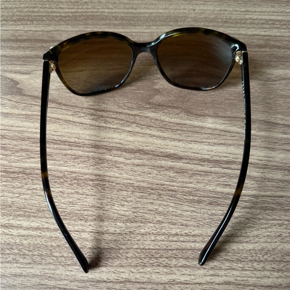 Prada Polarized Women’s Brown and Gold Sunglasses - Picture 5 of 12